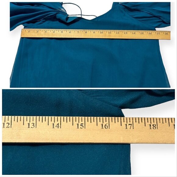 Haute‎ Hippie Finale Cold-Shoulder Ruffled Silk Mini Dress, Size 4, NWT - Picture 15 of 16